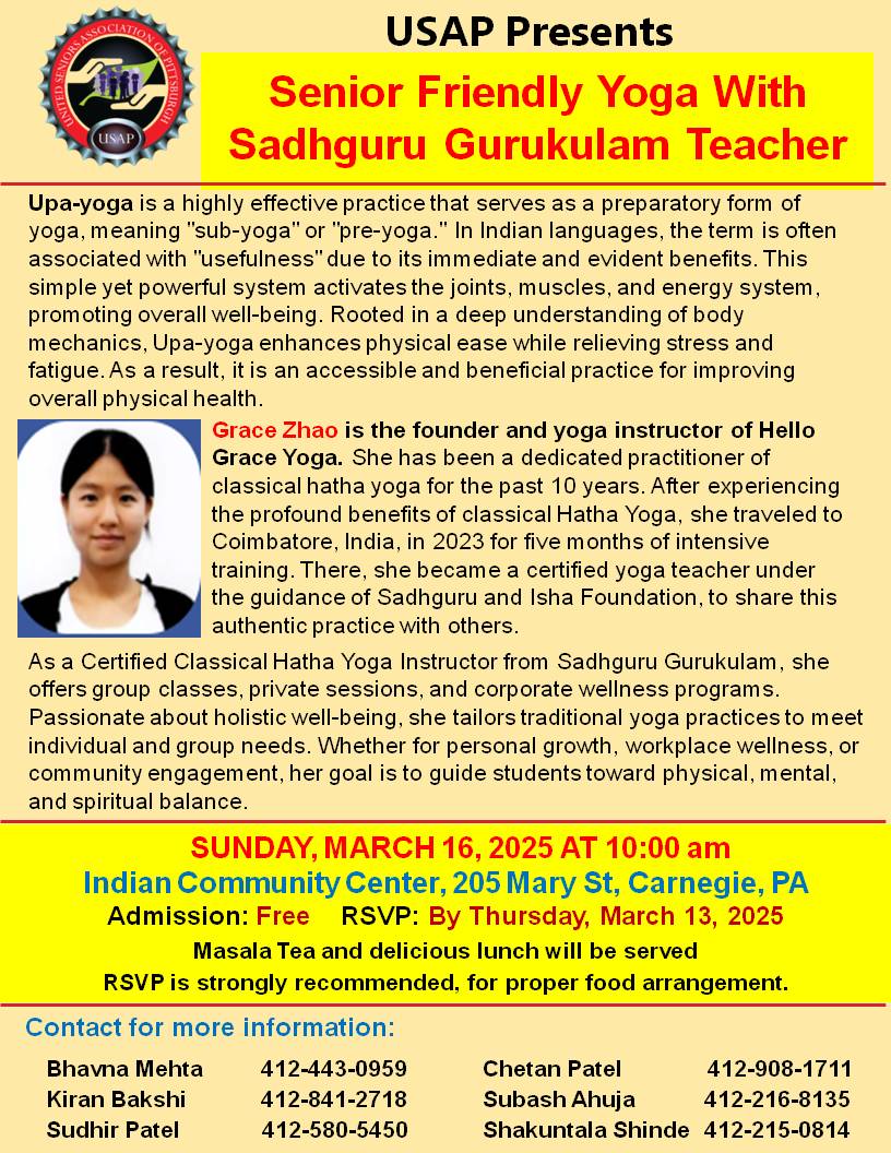 Senior Friendly Yoga With Grace Zhao